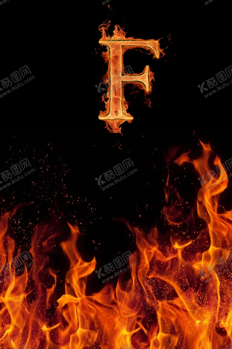 编号：73916802160516301870【酷图网】源文件下载-火焰和火焰字母