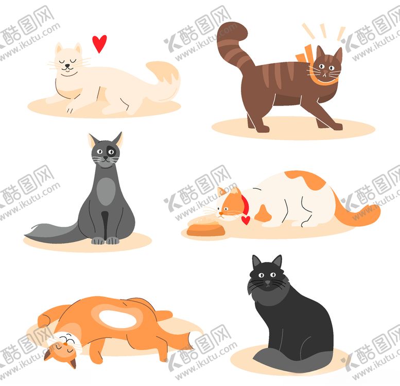 编号：51489306271041573197【酷图网】源文件下载-矢量可爱宠物