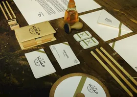 VI样机蓝色vi办公用品vi科技vi