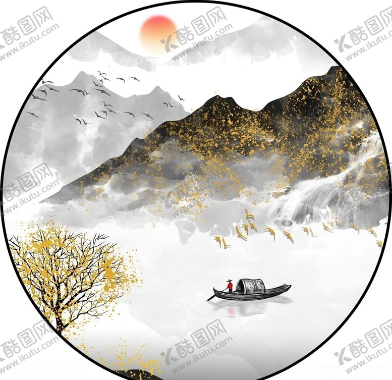 编号：24368805072230234480【酷图网】源文件下载-新中式装饰画