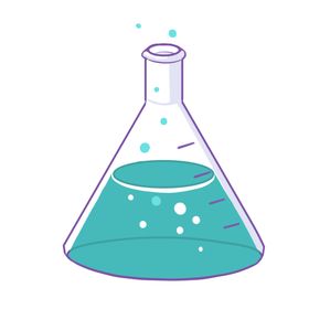锥形瓶科学化学实验器材PNG