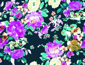 水彩花小碎玫瑰时尚型
