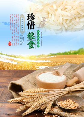 珍惜粮食公益活动宣传海报素材