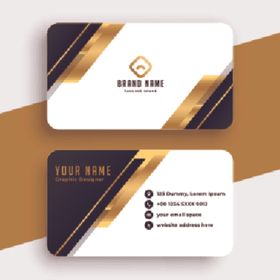 高档金色花纹名片