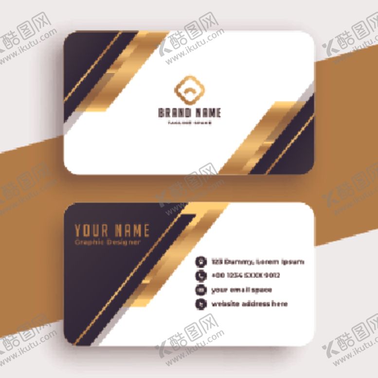 编号：38023110281751009783【酷图网】源文件下载-高档金色名片