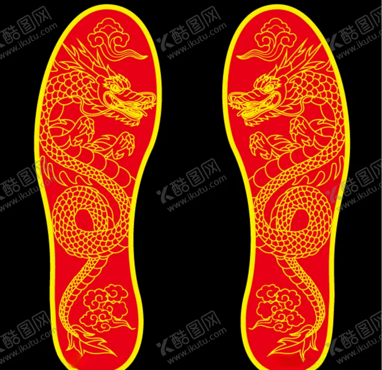 编号：93794007062223506530【酷图网】源文件下载-龙鞋垫设计