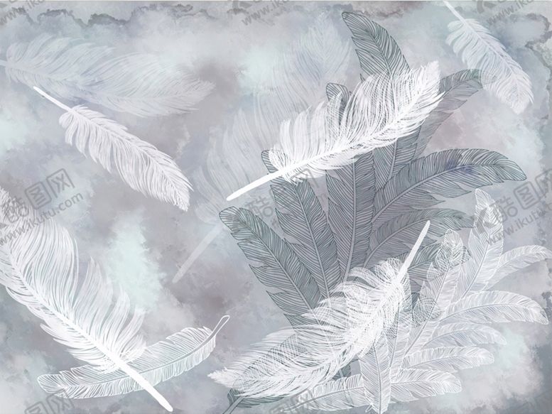 编号：64479009242158472622【酷图网】源文件下载-北欧羽毛