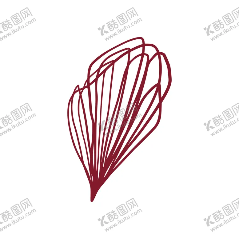 编号：26634903290919375334【酷图网】源文件下载-手绘线性枝叶