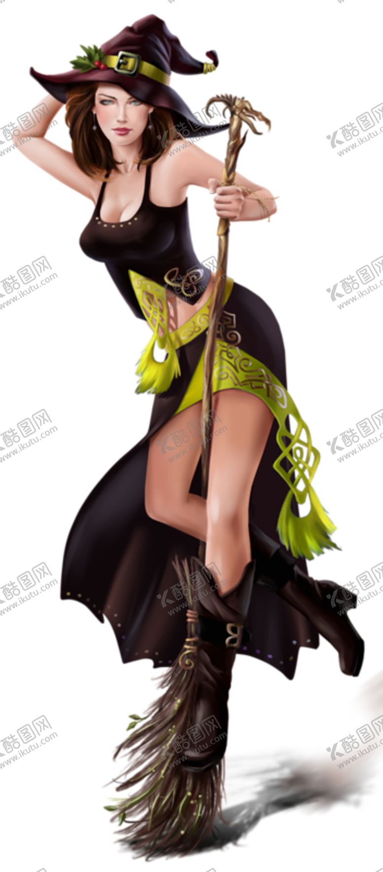 编号：87358310061033155859【酷图网】源文件下载-万圣节女巫
