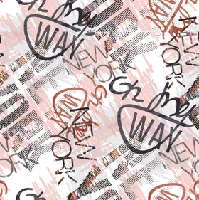 字母扎染