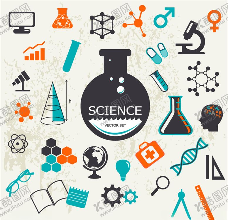 编号：75379409211730316635【酷图网】源文件下载-复古科学元素设计