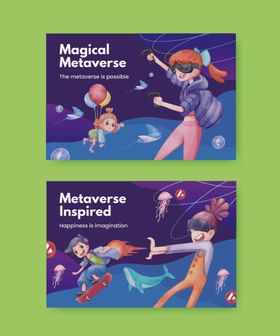 多样卡通人物场景插画图片