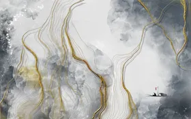 水墨画背景墙