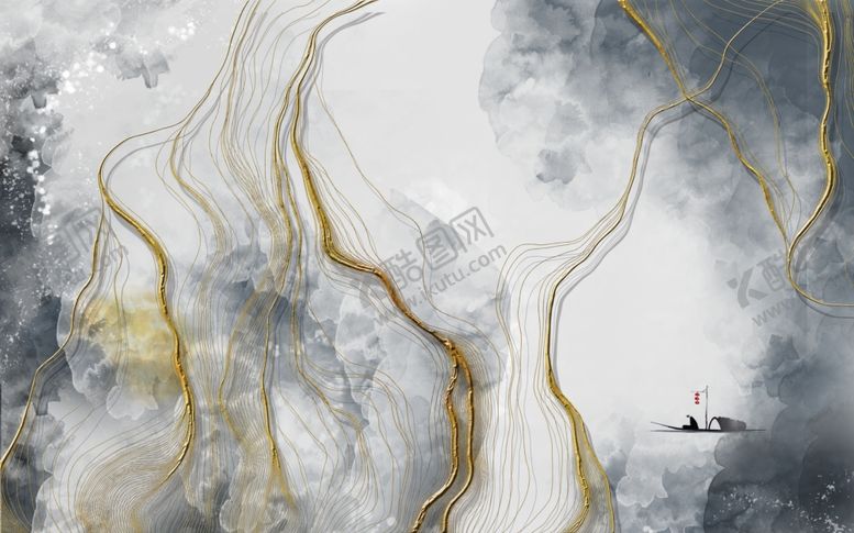 编号：34567307010752574793【酷图网】源文件下载-水墨画背景墙
