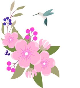 鲜花素材朵底纹装饰勿忘我康乃馨