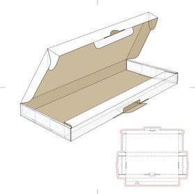 包装盒刀模图片 标准自动底盒