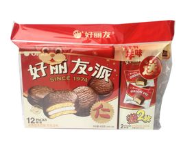 好丽友派巧克力味涂饰蛋类芯饼