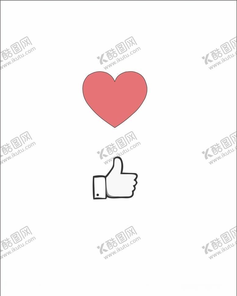 编号：37258207020303113212【酷图网】源文件下载-赞大拇指素材心型小图标