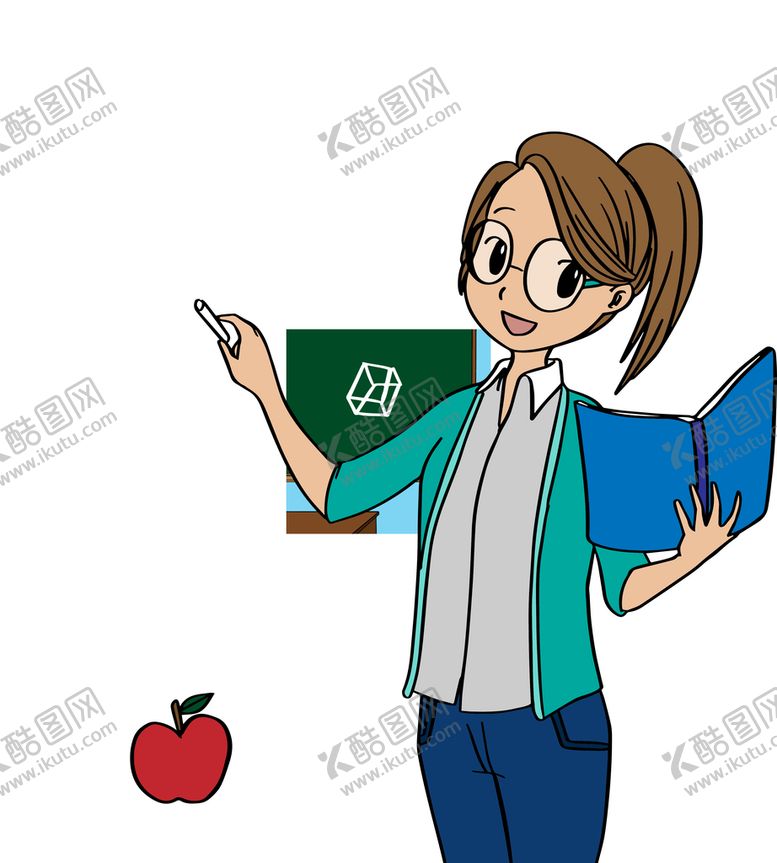 编号：34925111110731502909【酷图网】源文件下载-卡通教师