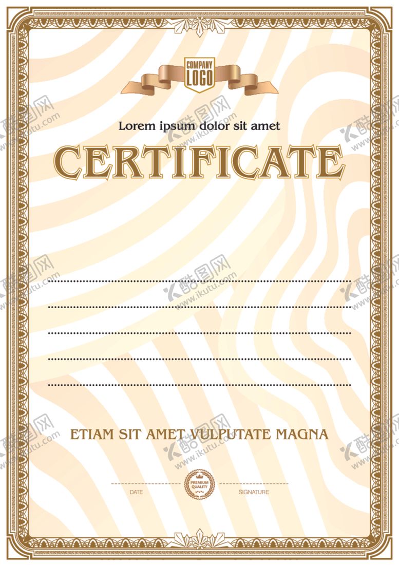 编号：18472010310509044956【酷图网】源文件下载-证书模板