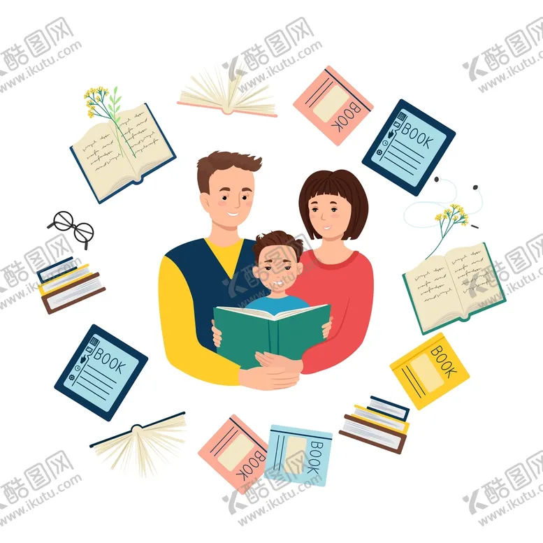 编号：48176009190214222856【酷图网】源文件下载-ai矢量亲子阅读