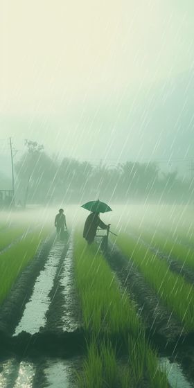 谷雨清明背景