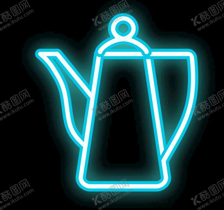 编号：87905807010921271940【酷图网】源文件下载-水壶霓虹灯