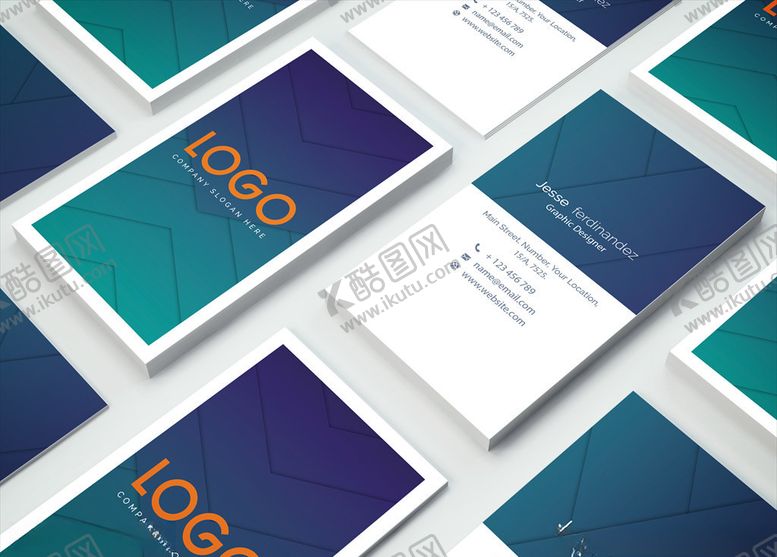 编号：76979009280748152392【酷图网】源文件下载-矢量名片模板