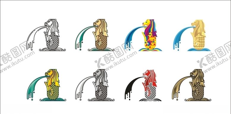 编号：28130909290657268786【酷图网】源文件下载-鱼尾狮