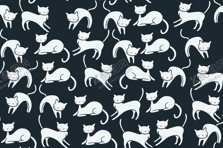 编号：20209010040004199419【酷图网】源文件下载-印花小猫