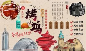 内蒙古烤串背景墙PSD模板下载