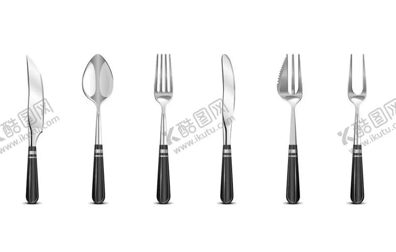 编号：18063510010638537865【酷图网】源文件下载-刀子叉子餐具西餐餐具
