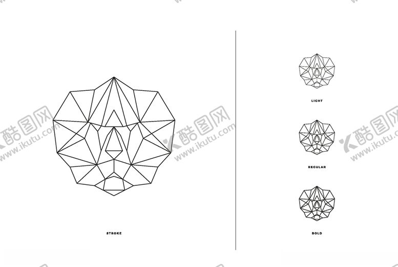 编号：96139509140004596572【酷图网】源文件下载-动物线性设计
