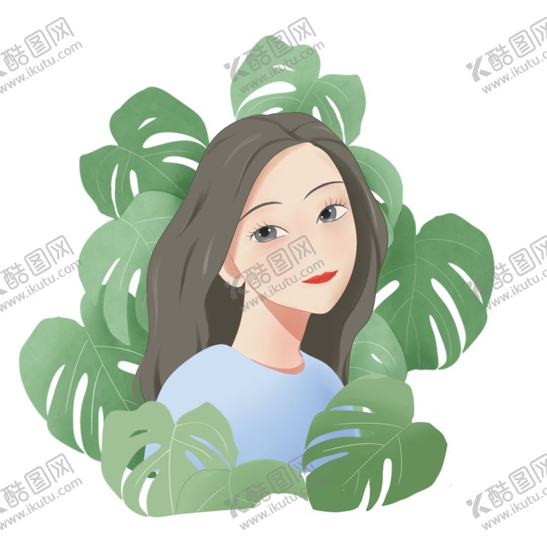 编号：92323302090400576592【酷图网】源文件下载-38妇女节手绘女生插画