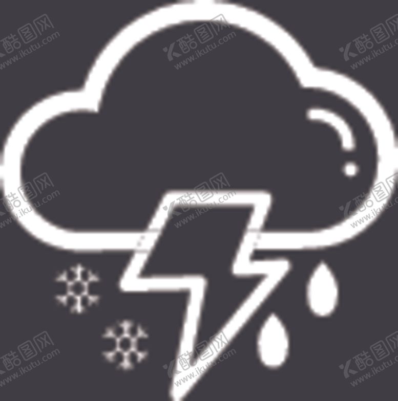 编号：24031207021011506702【酷图网】源文件下载-雷阵雨夹雪