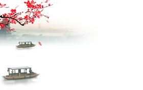 中国风山水水墨画