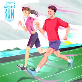 跑步