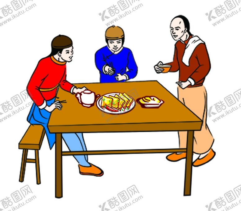 编号：38906602062329378754【酷图网】源文件下载-古代吃饭