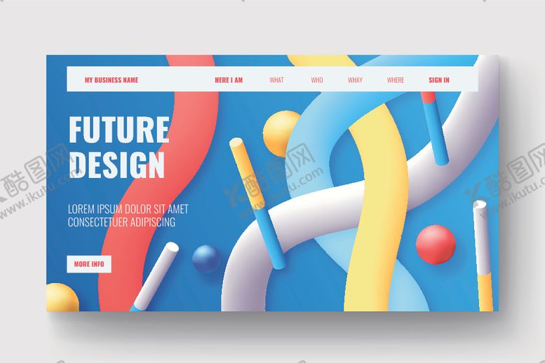 编号：54657609192355551165【酷图网】源文件下载-渐变流体接图案设计