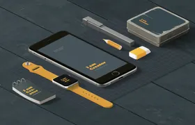办公用品样机名片空白纸张常见名片名片设计