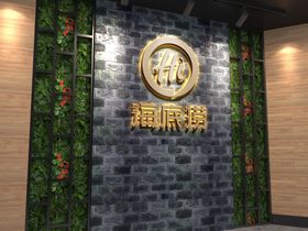 前台背景形象墙图贴LOGO可替