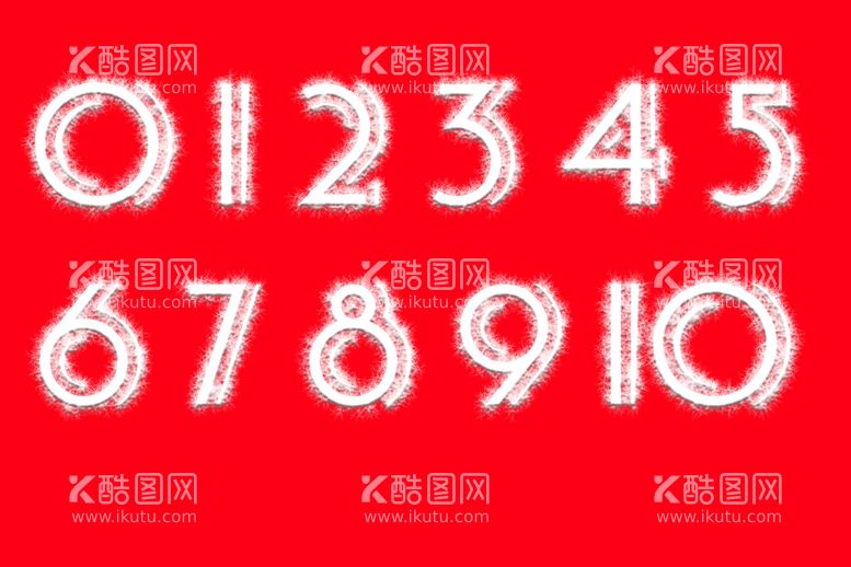 编号：41237910120001462950【酷图网】源文件下载-毛绒艺术字数字