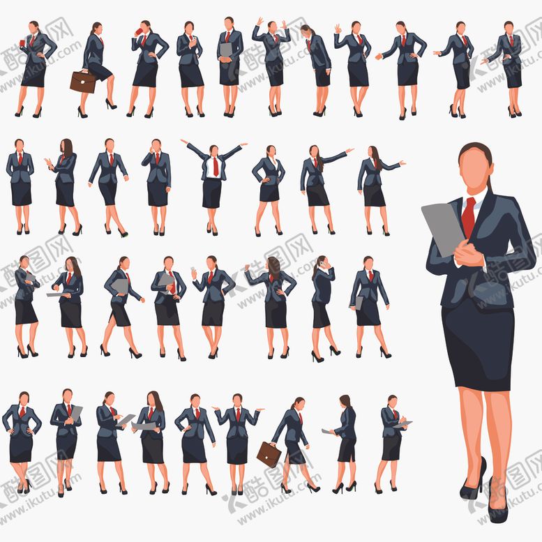编号：55521804061203195055【酷图网】源文件下载-职业女性插图
