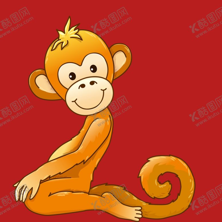 编号：46311601251005295240【酷图网】源文件下载-手绘卡通小猴