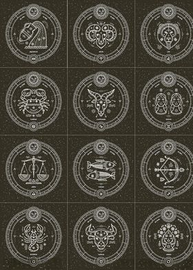 12星座标志设计