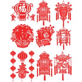 新年灯笼元素