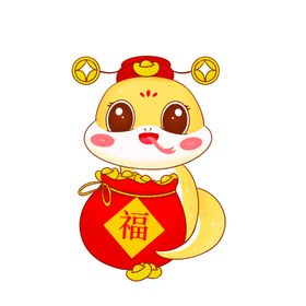 蛇年吉祥物插图