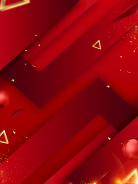 红色背景科技企业会议签约仪式