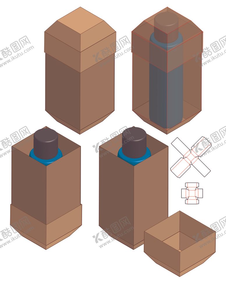 编号：14813210101121477542【酷图网】源文件下载-包装盒子