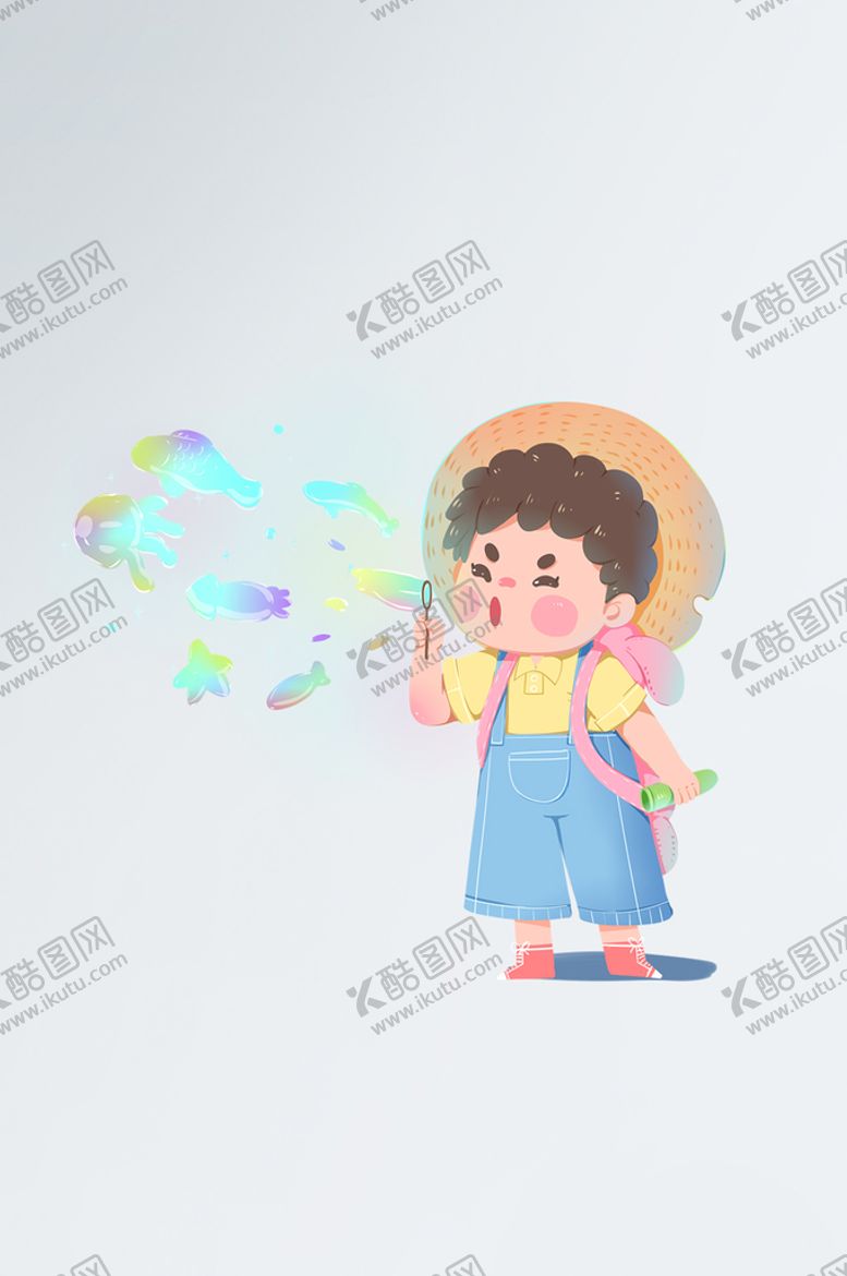 编号：28673910100453054260【酷图网】源文件下载-童梦儿童节梦幻吹泡泡 